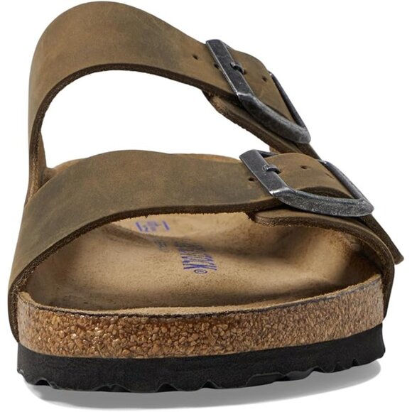 Birkenstock $145 Arizona Soft Footbed - Oiled Leather Faded Khaki EU 42 N NIB! - Picture 6 of 7